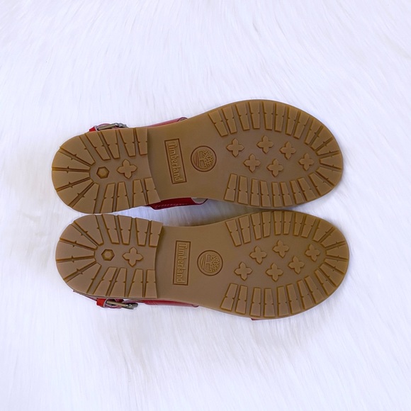 Timberland Chicago Riverside Red Leather Sandals - Picture 7 of 7